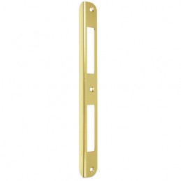 Zaczep kątowy 210x20x10mm mosiądzowany zaokrąglony do zamków PATENT