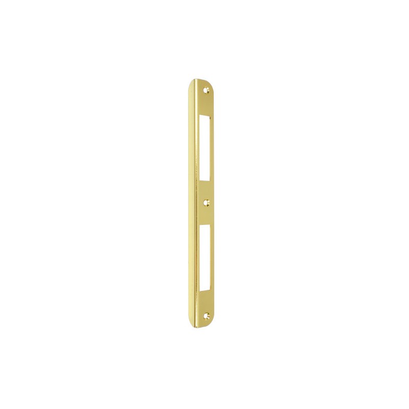 Zaczep kątowy 210x20x10mm mosiądzowany zaokrąglony do zamków PATENT