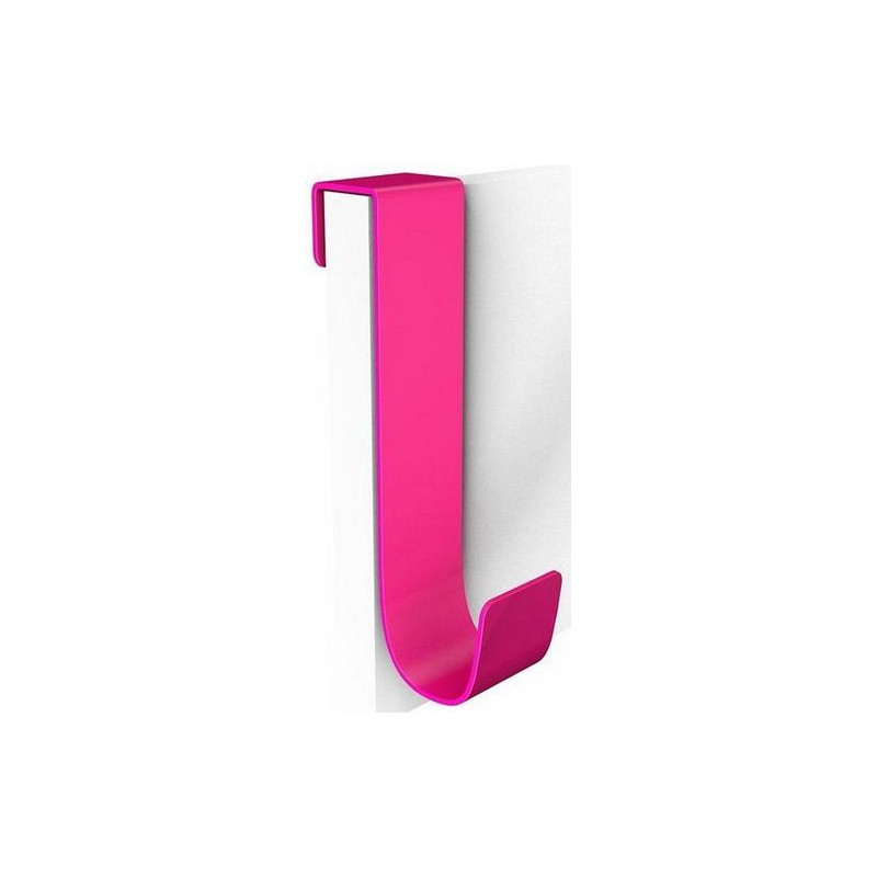 Wieszak na drzwi lub kaloryfer 117mm stalowy fuksja Double ref.518