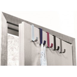 Wieszak na drzwi lub kaloryfer 117mm stalowy fuksja Double ref.518