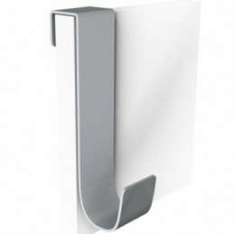 Wieszak na drzwi lub kaloryfer 117mm stalowy srebrny Double ref.518