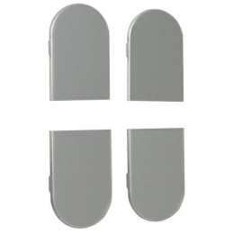 Osłonki zawiasu ECLIPSE 3.2 aluminiowe chrom mat komplet 4szt.