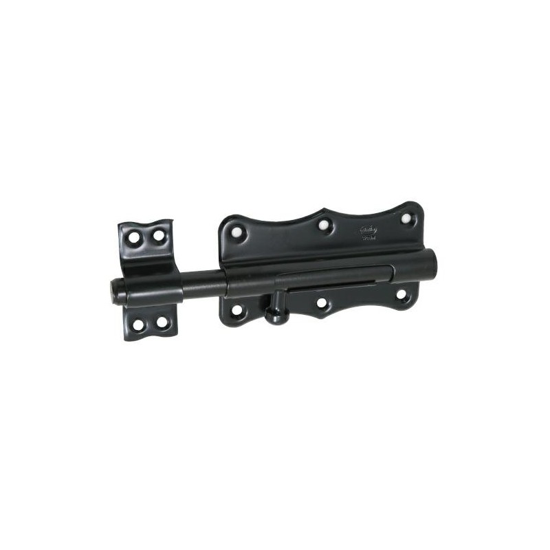 Zasuwka stalowa czarna 100x56mm mod. 384