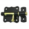 Zasuwka stalowa czarna 50x48mm mod. 384