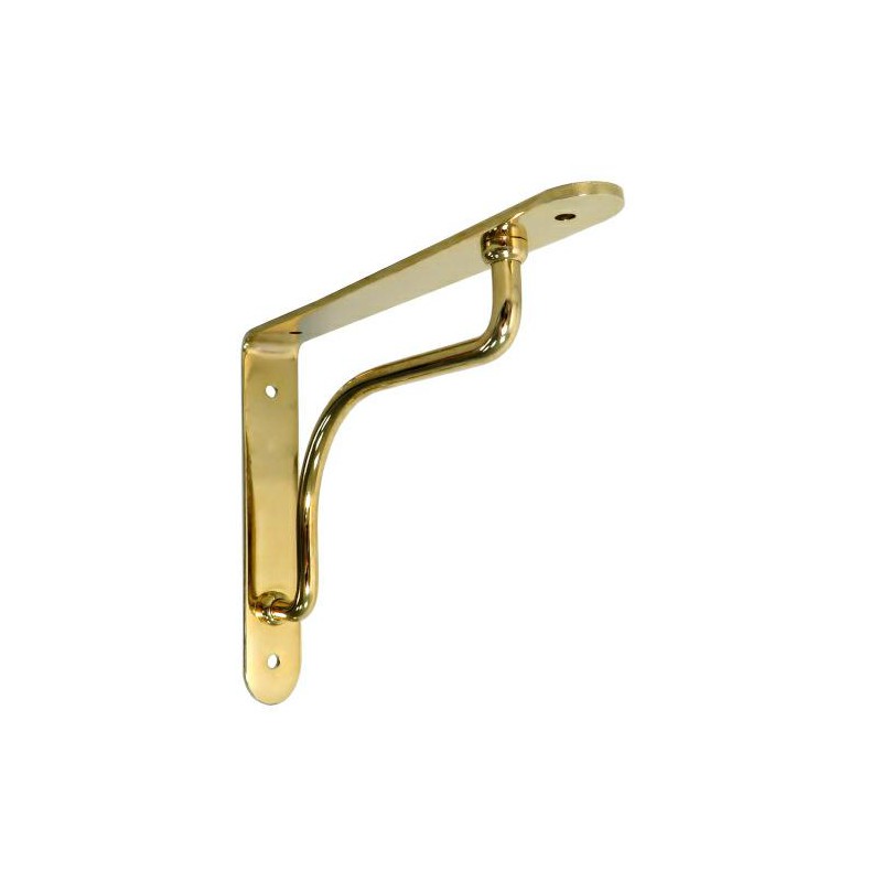 Wspornik półki stalowy mosiądzowany 180x230mm PALLADIO 23