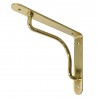 Wspornik półki stalowy mosiądzowany 180x230mm PALLADIO 23