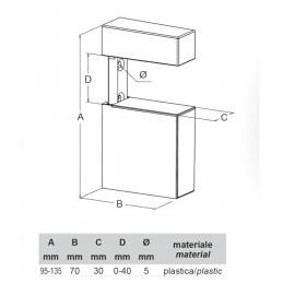 Podpórka KUBE 7 biała 2szt. R440