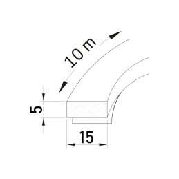 Uszczelka gumowa 963-15x5mm 10m czarna