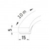 Uszczelka gumowa 963-15x5mm 10m czarna