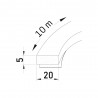 Uszczelka gumowa 963-20x5mm 10m czarna