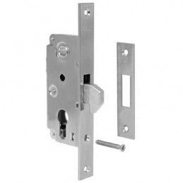 Zamek hakowy zatrzaskowy na wkładkę BQ 72/30 F22 srebrny