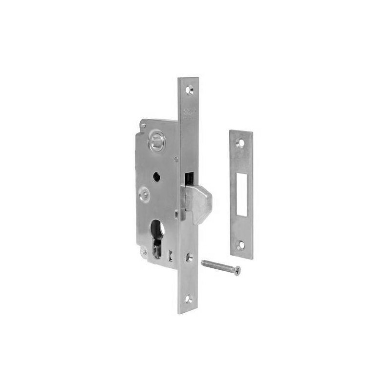 Zamek hakowy zatrzaskowy na wkładkę BQ 72/30 F22 srebrny