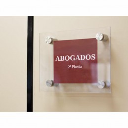 Dystans do szkła do 14mm inox 25x40mm mod. 55