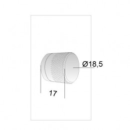 Gałka do WC trzpień 6mm do zamków Bonaiti NO-HA MINI Inox