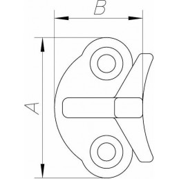 Zaczep zamknięcia 359507005 mosiężny