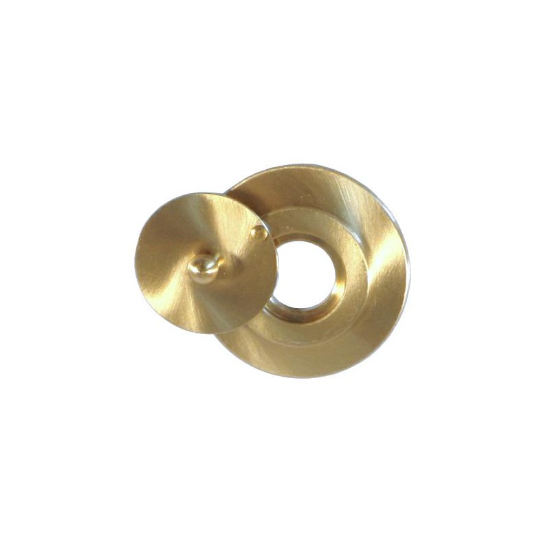 Klapka wewnętrzna wizjera 14mm mosiądzowana szyld 45mm mod. 2