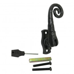 Klamka okienna Monkey Tail Fastener z blokadą Prawa