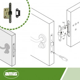 Zamek 2001 47/50 WC czarny