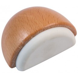 Odbój drewniany buk / biały 48x23mm odbojnik podłogowy mod. 406