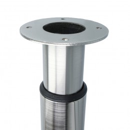 Noga do stołu regulowana wysokość 70-100cm okrągła 60mm chrom mat mod.16