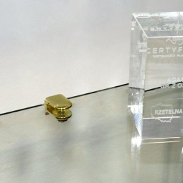 Podpórka Uchwyt do szkła 6-11mm złoty połysk mod. RM03