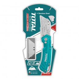 Nóż nożyk składany 18cm + ostrza trapezowe 61x19mm mod. THT5136288 (D)