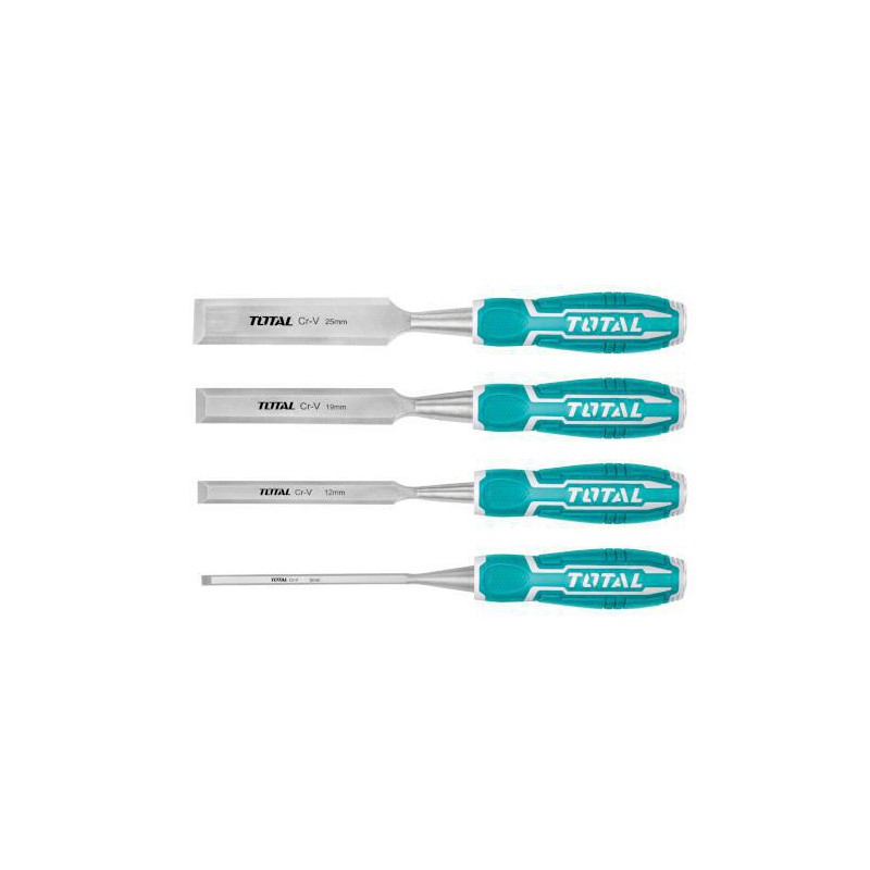 Dłuta zestaw 4szt. rozmiary 6, 12, 19, 25mm mod. THT41K0401 (D) dłuto