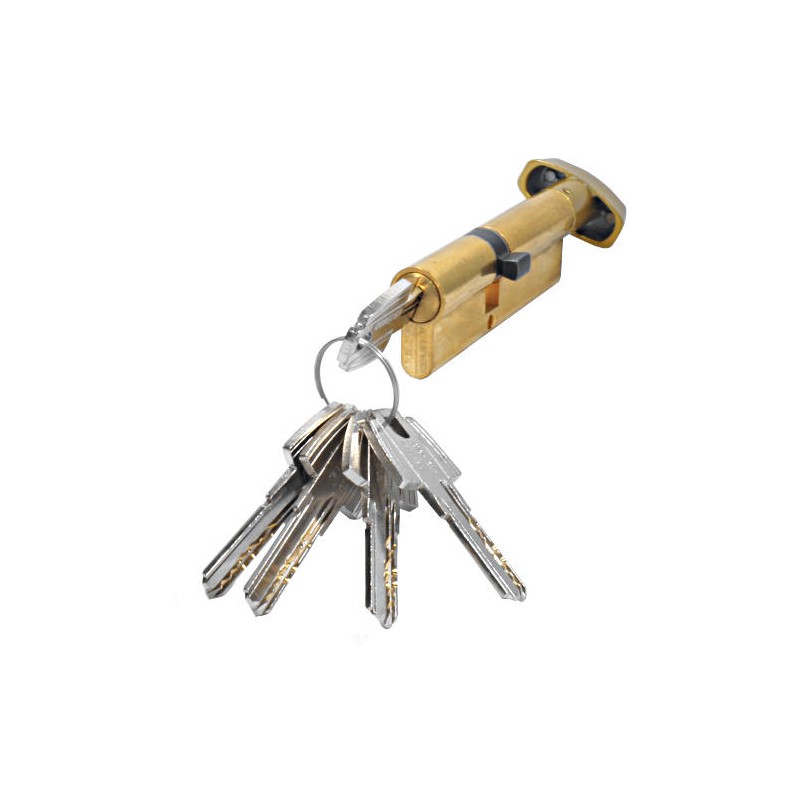 Wkładka z gałką do drzwi 70mm G35/35 mosiądzowana mod. T-60 TESA