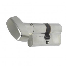 Wkładka drzwiowa z gałką G40/40 niklowana mod. T-60, wkładka do zamka