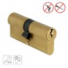 Wkładka drzwiowa 70mm 35/35 mosiądz satyna mod. 9700