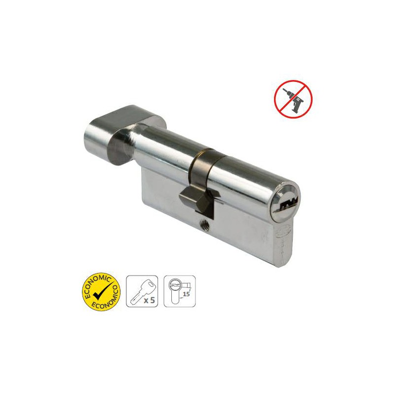 Wkładka 9800-70 G30/40 z gałką mos.chrom