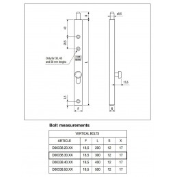 Zasuwa czołowa ROUND 18,5-300 czarna KANTRYGIEL