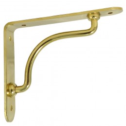 Wspornik półki stalowy mosiądzowany 110x140mm PALLADIO 14