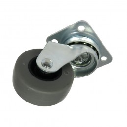 Kółko gumowe 40mm skrętne na płytce szare 17kg mod. 2502