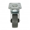 Kółko gumowe 40mm skrętne na płytce szare 17kg mod. 2502