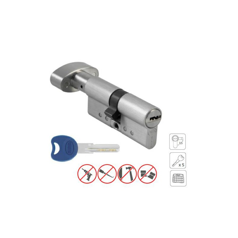 Wkładka z gałką 70mm G35/35 chrom mat mod. 10000