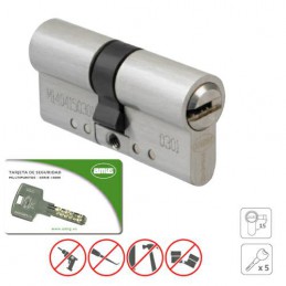 Wkładka drzwiowa 90mm 45/45 chrom mat mod.18000