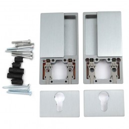 Klamka wpuszczana WAVE wkładka chrom satyna klamka ukryta