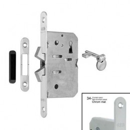 Zamek hakowy na klucz 50mm F16 chrom mat mod. SCIVOLA TT