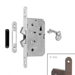 Zamek hakowy na klucz 50mm F16 brązowy mod. SCIVOLA TT