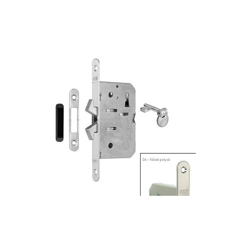 Zamek hakowy na klucz 50mm F16 niklowany mod. SCIVOLA TT