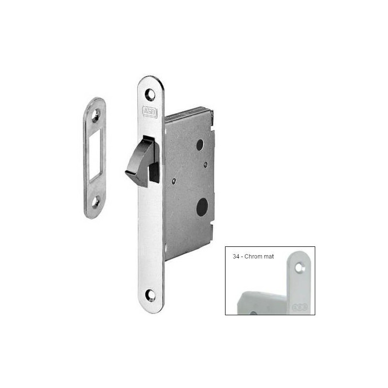 Zamek hakowy łazienkowy BT 60mm F22 chrom mat mod. 701