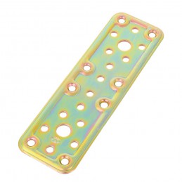 Łącznik płaski 160x50mm żółty ocynk mod.500 płytka do konstrukcji drewnianych
