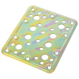 Łącznik płaski stalowy 120x100 żółty ocynk mod.504 do konstrukcji drewnianych