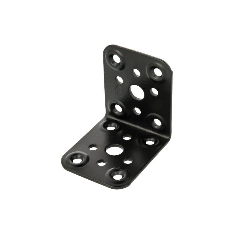 Łącznik kątowy do belek 60x60x50 stalowy czarny mod.300