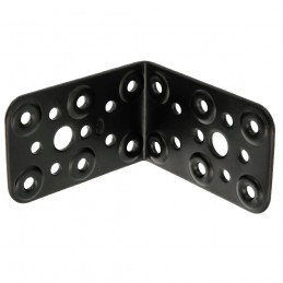 Kątownik montażowy 80x80x50mm Łącznik kątowy do belek czarny mod.300