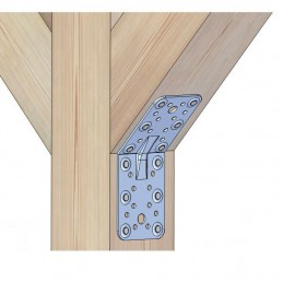 Łącznik kątowy 135stopni 90x90x65 żółty ocynk mod.306