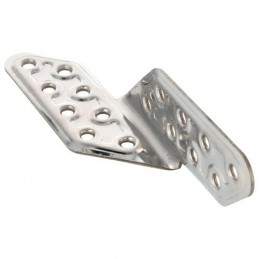 Łącznik kątowy 170mm INOX Prawy mod.305 do belek