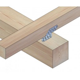 Łącznik kątowy 170mm INOX Prawy mod.305 do belek