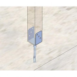 Podstawa belki 90mm inox wpuszczana w beton mod.352